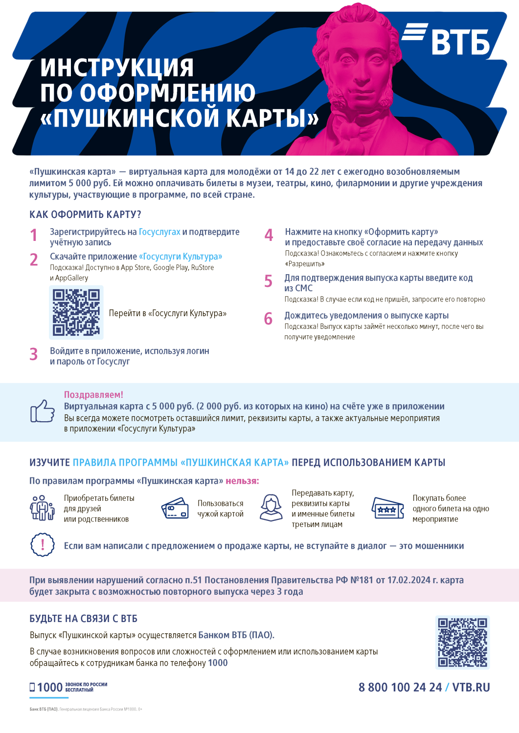 Как оформить Пушкинскую карту в 2026 году